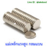 แม่เหล็กแรงสูงกลมแบน